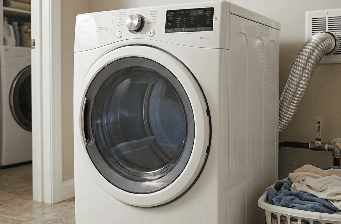 Gas dryer installation detail