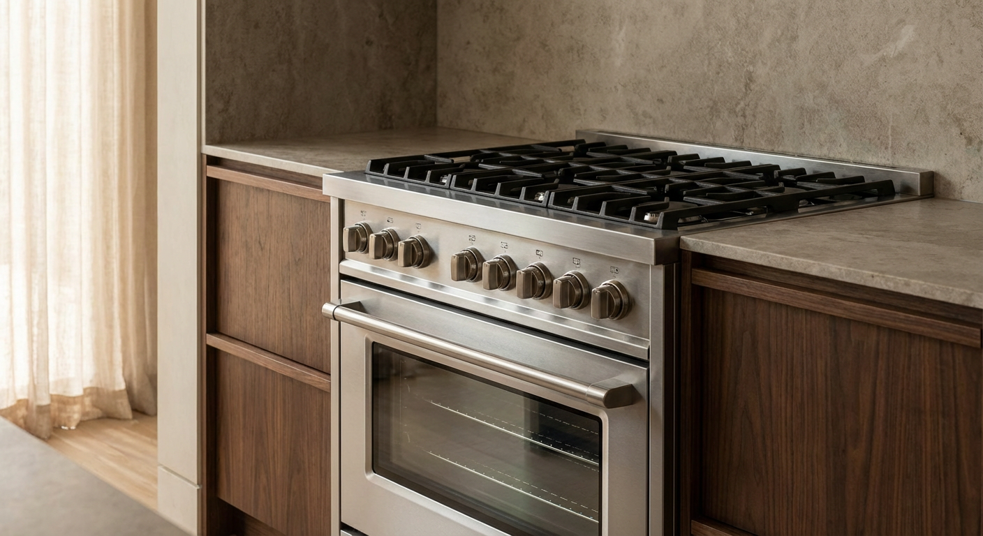Modern gas stove top